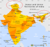 Protest: Distortion of Indian Map by 'Kisan Kraft'